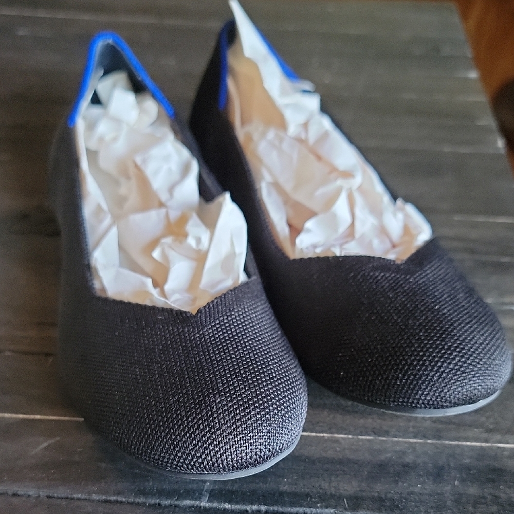 Black and Blue Slip-On Shoes